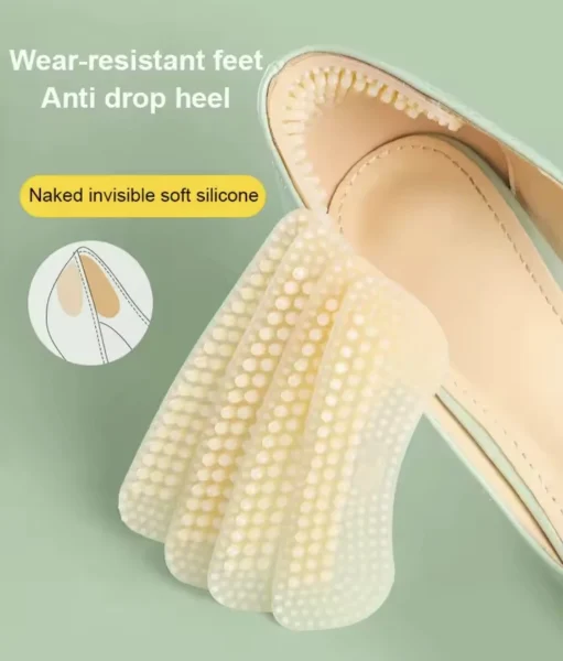 وسادات كعب سيليكون لراحة القدم وتعديل مقاس الحذاء