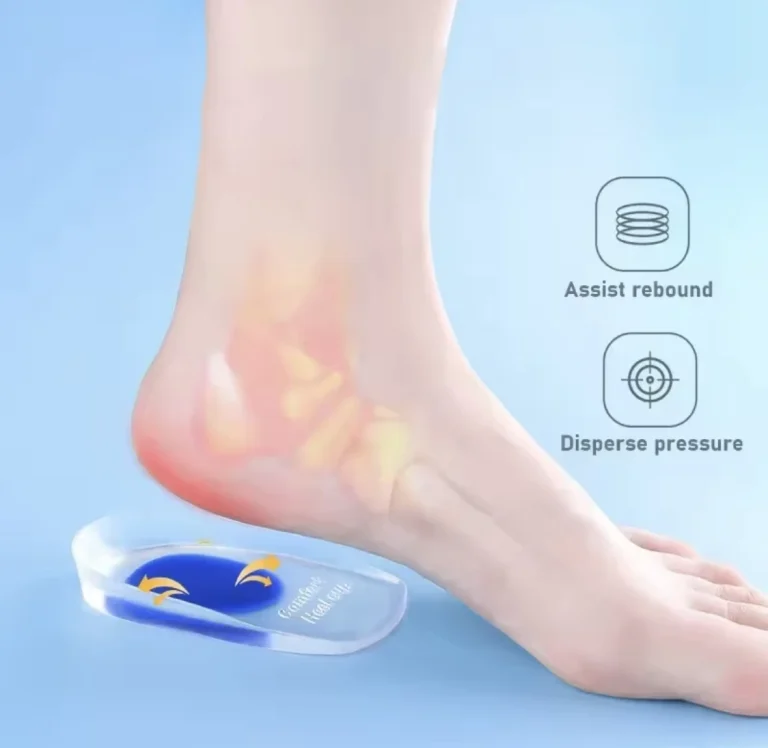 دعامة كعب سيليكون شفاف