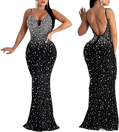 رانفير فساتين نسائية طويلة الاكمام لاعياد الميلاد، فستان مثير بتصميم ماسي مثير للحفلات والنوادي الليلية …، اسود 21، XL