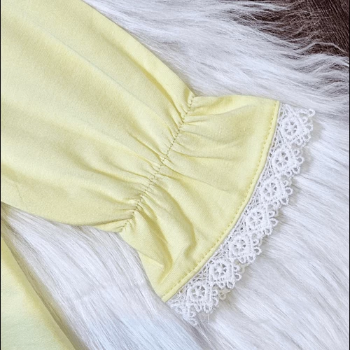 فستان بناتي اصفر جميل