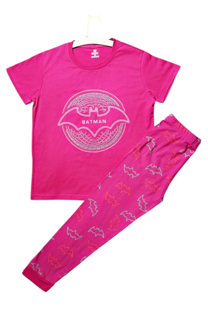 بجامه بناتي باتمان فوشي