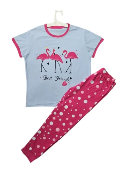 بيجاما جميله ومريحه فلامنجو