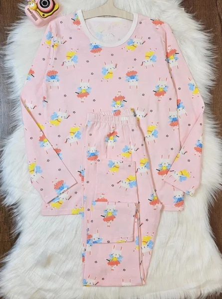 بيجامه للفتيات بكم طويل