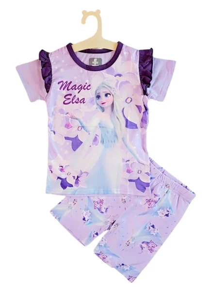 بيجامه اطفال بطبعه إلسا ديزني