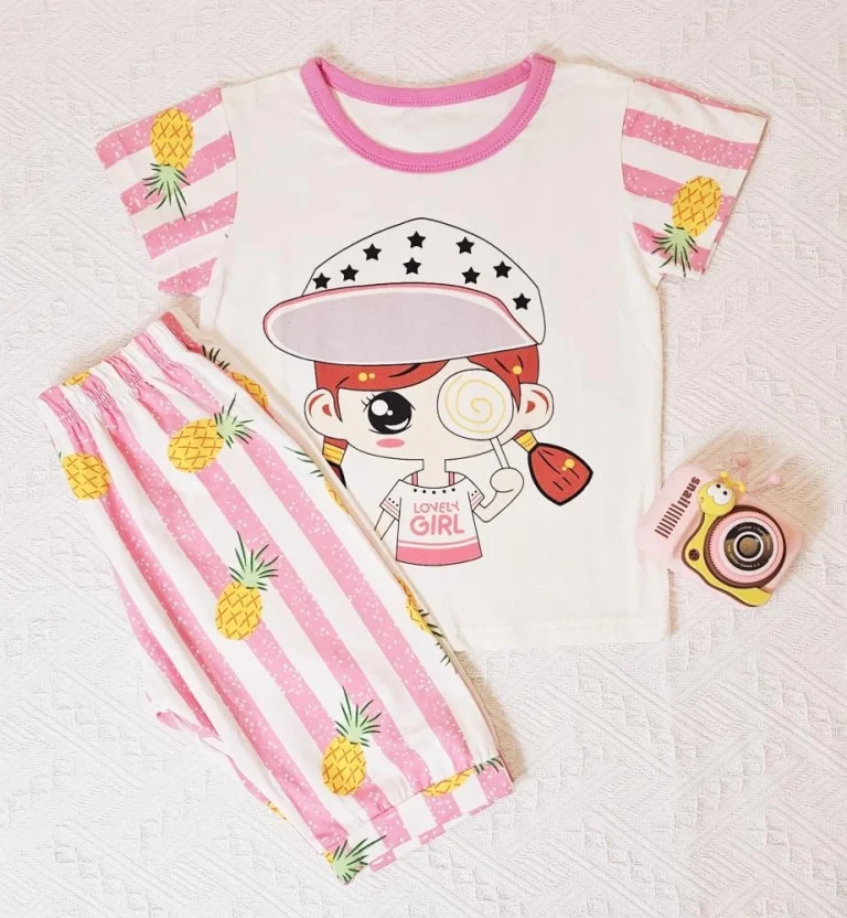 بيجاما أطفال بناتي شورت صيفيه