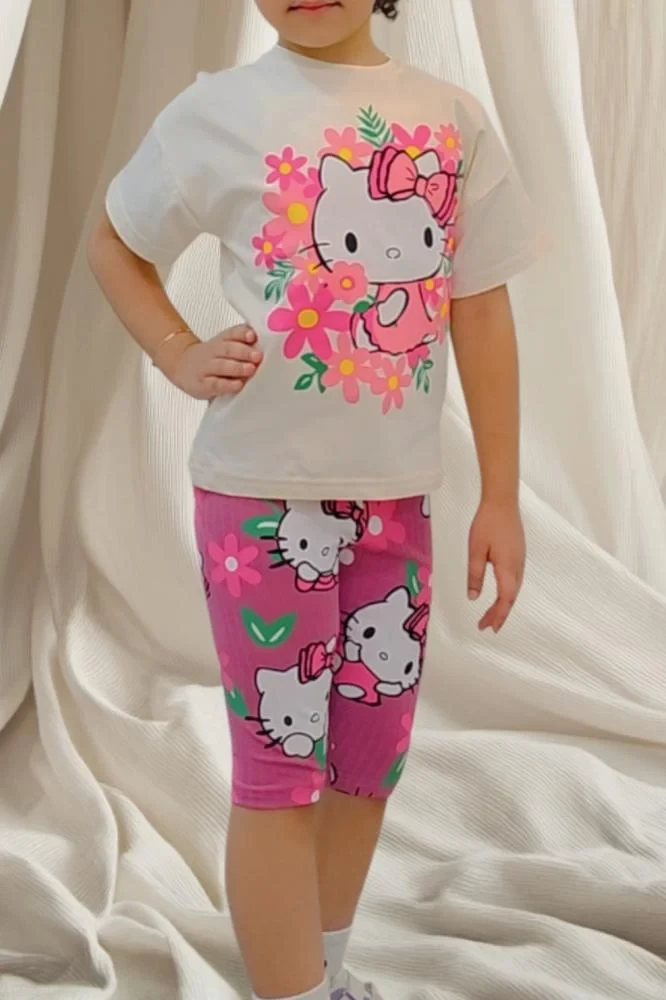 بجامه صيفي للبنات الصغار