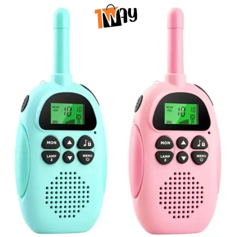 زوج من المكبرات الصوتية اللاسلكية للاطفال