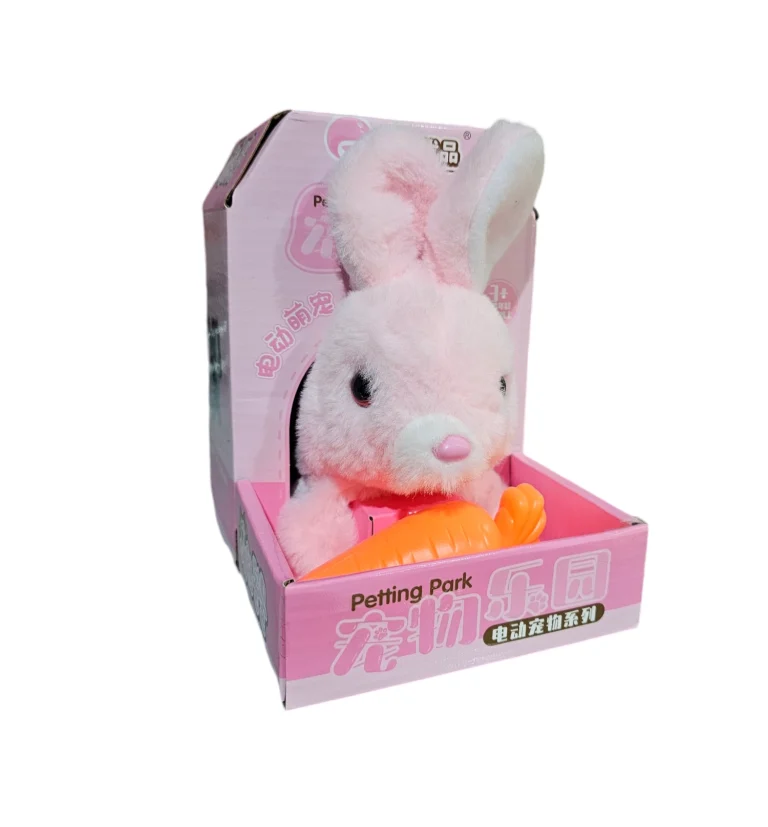 لعبه ارنب باللون الوردي