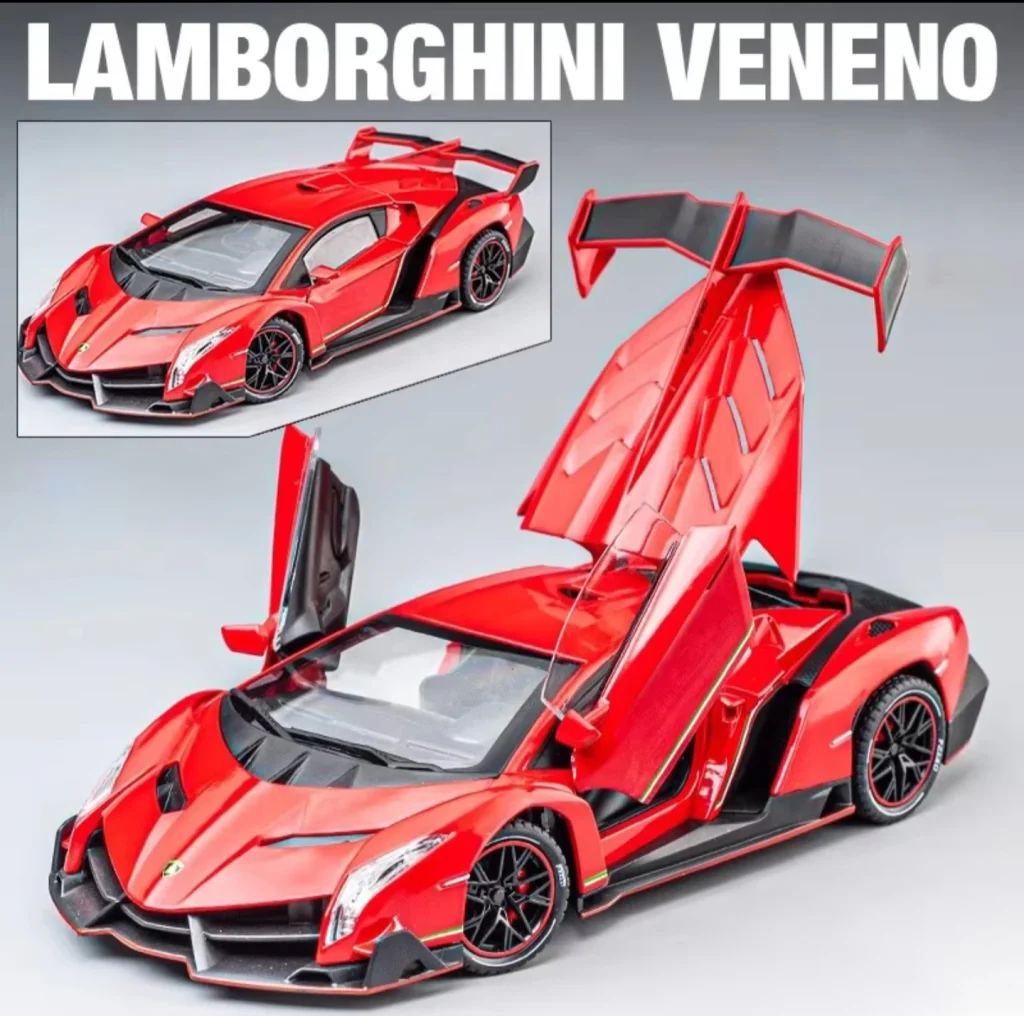 سياره حديد لامبرغيني حجم كبير لون أبيض