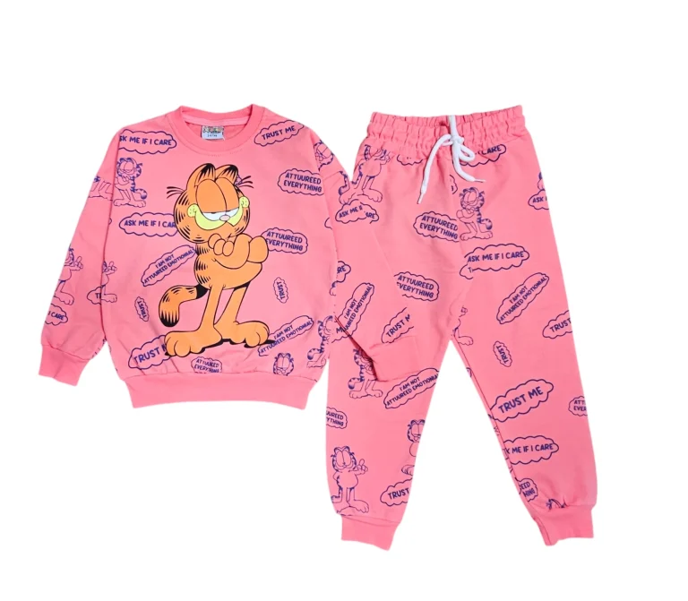 بجامة خريفي بناتي من قطعتين