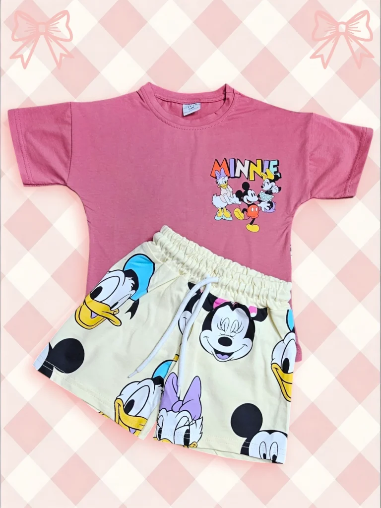 بجامه صيفي شورت ديزني