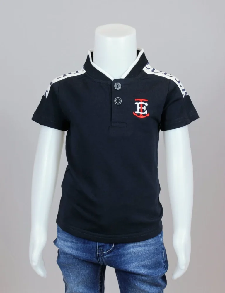 تيشرت بياقه مطويه للاولاد