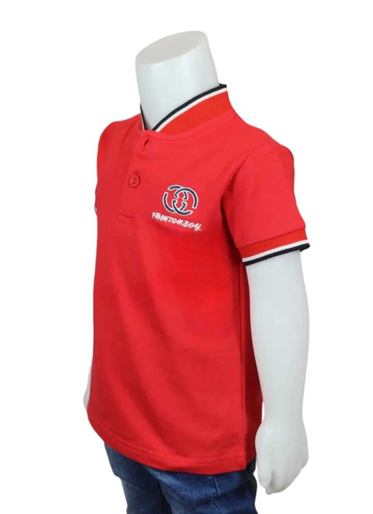 تيشرت  بولو باللون احمر ولادي