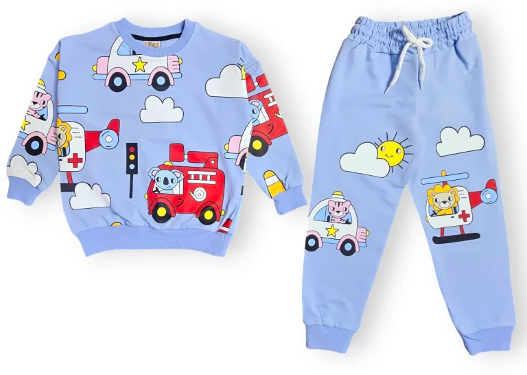 طقم خريفي للاولاد قطعتين