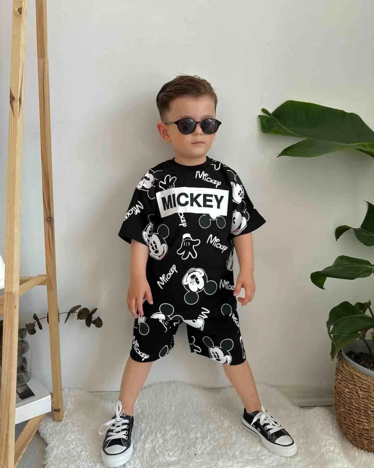 طقم  ولادي أنيق برسوم ميكي ماوس