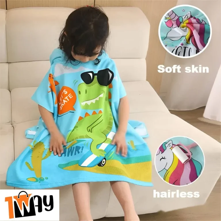 منشفة للاطفال برسوم كرتونية