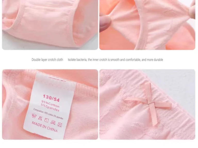 طقم ملابس داخليه قطنيه للبنات 3حبات