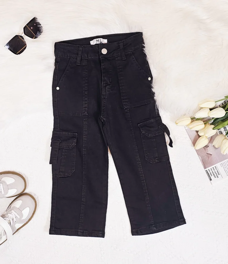 جينز للبنات بجيوب جانبيه