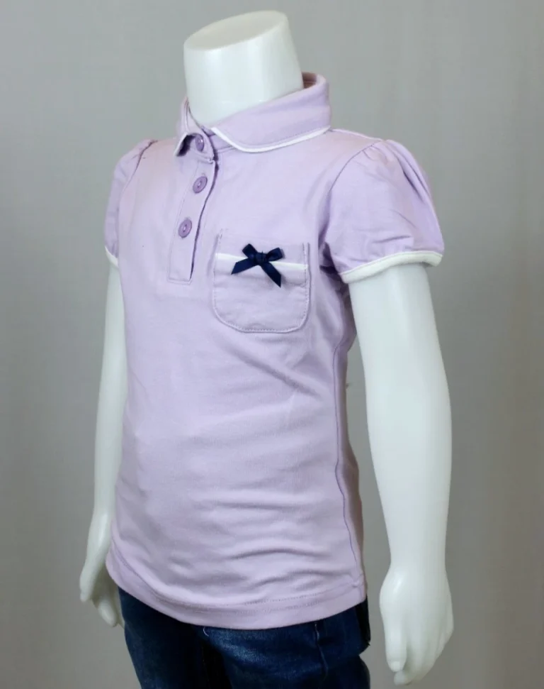 تيشرت بولو بناتي باللون الموف