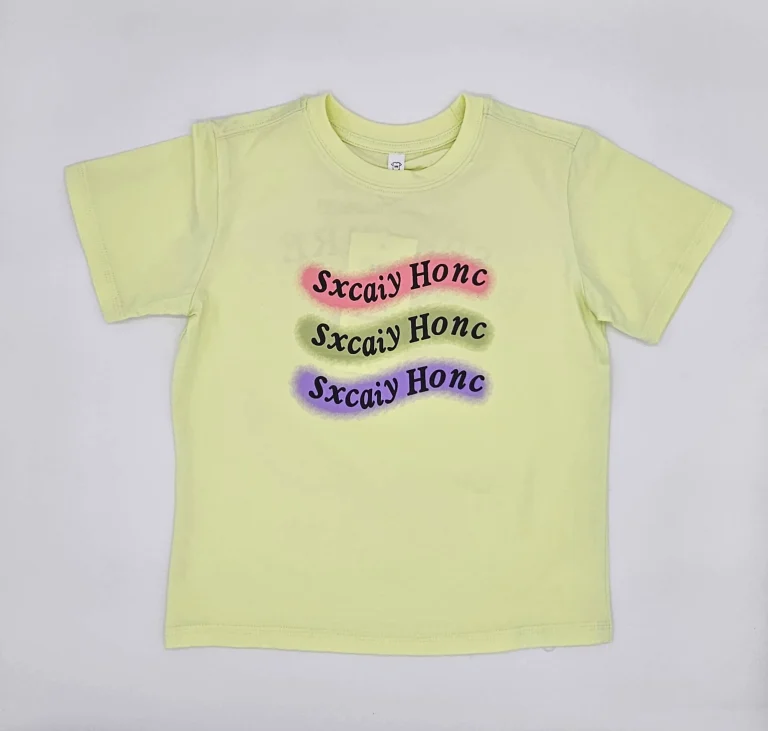 تيشرت بناتي باللون الاصفر