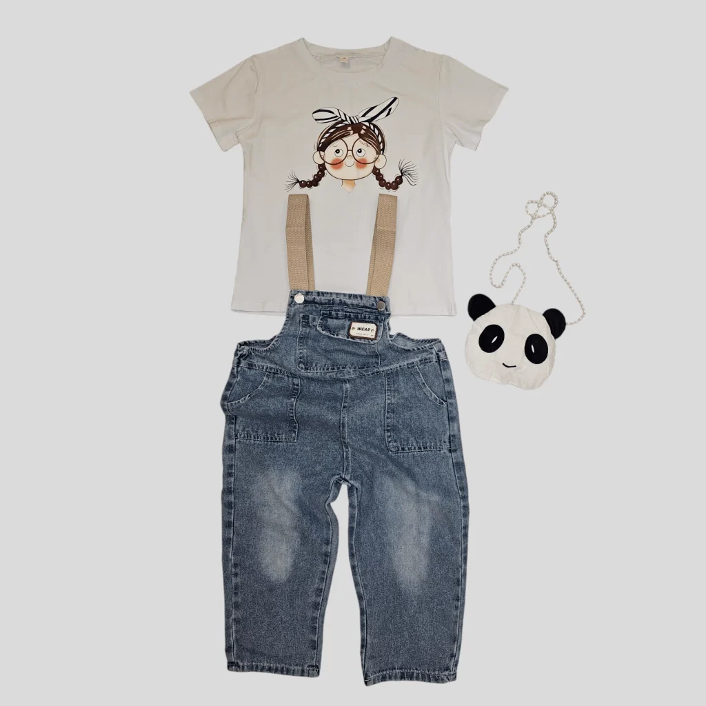 طقم للفتيات من ثلاث قطع