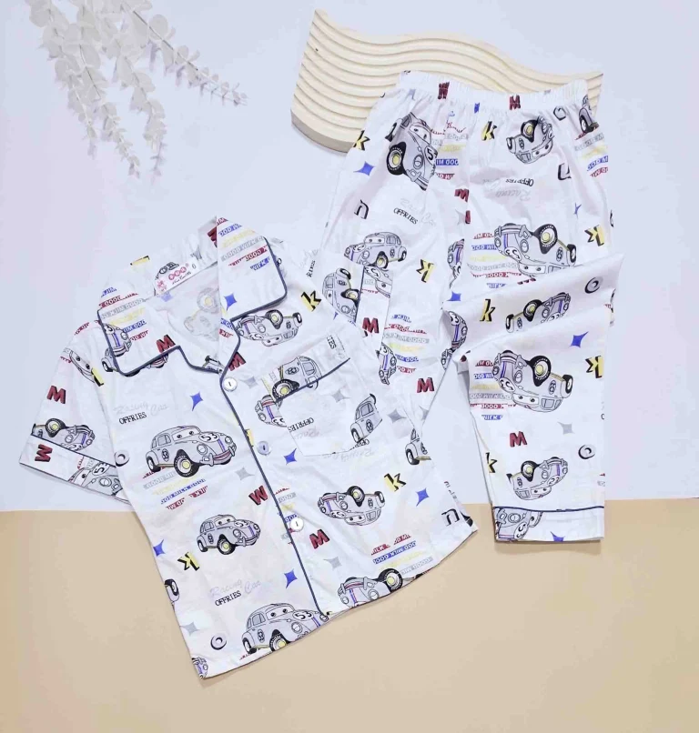 بيجاما  اولاد من قطعتين برسوم كرتونيه