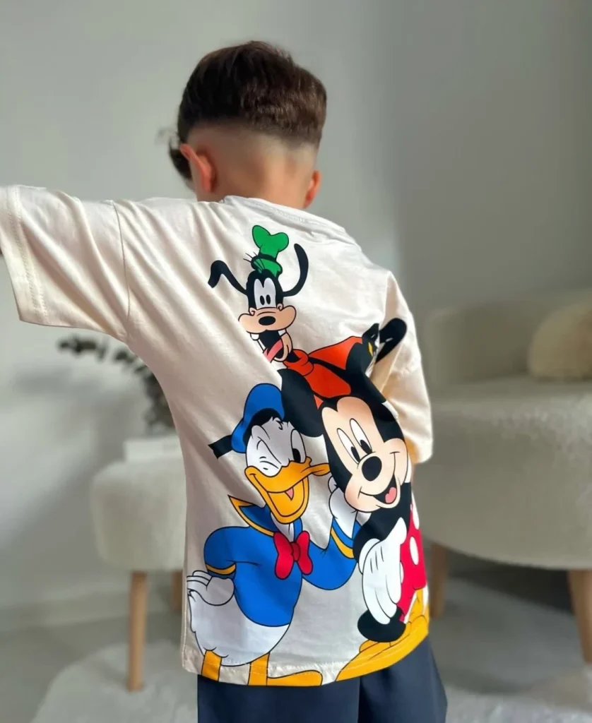 طقم ولادي قطعتين قطن 100%