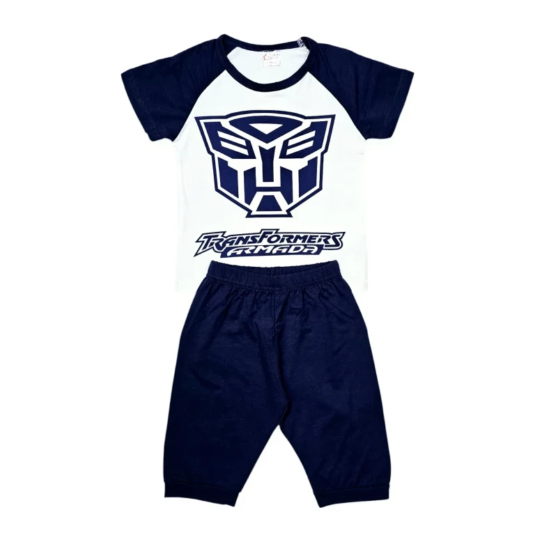 بيجامه اولاد بلون ثنائي جميل