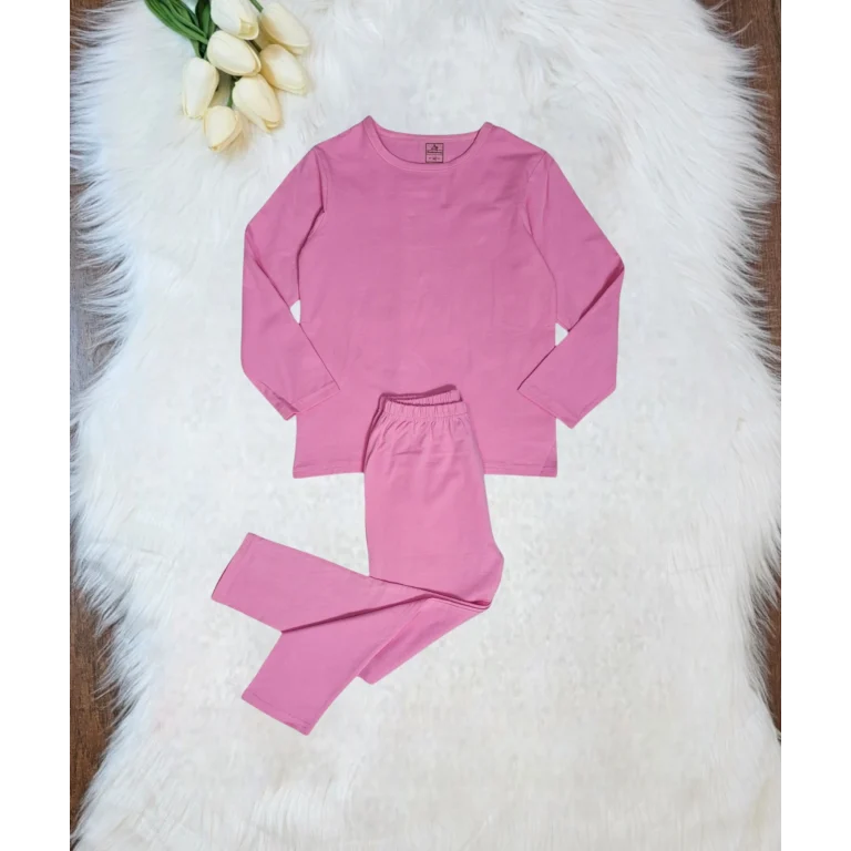 بيجاما وردية ناعمه ومريحه