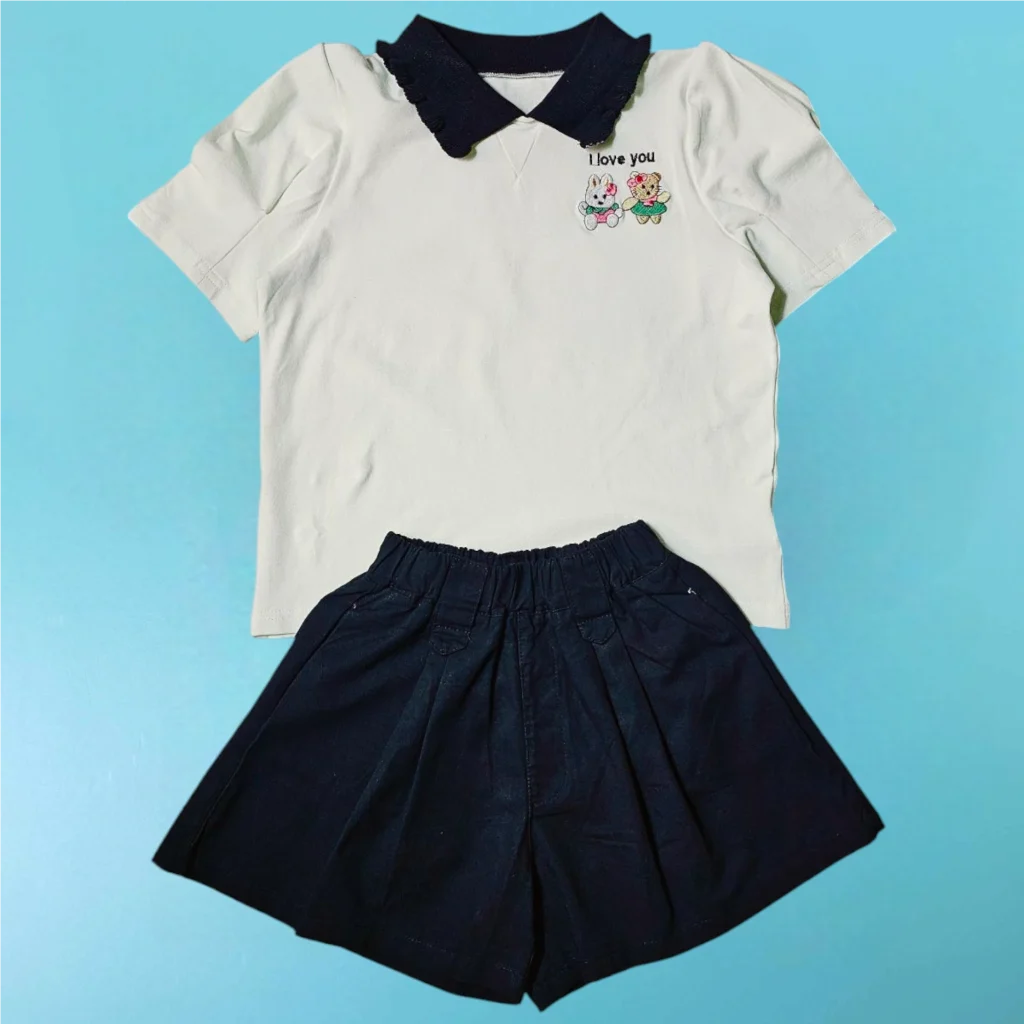 طقم بناتي من قطعتين