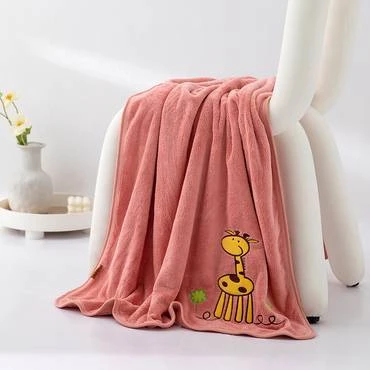 منشفة أطفال كبيرة مشمشي