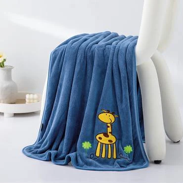 منشفة أطفال كبيرة أزرق