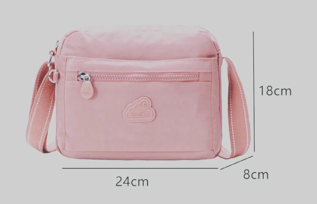 شنطة كروس صغيرة وعمليه بلون وردي انيق