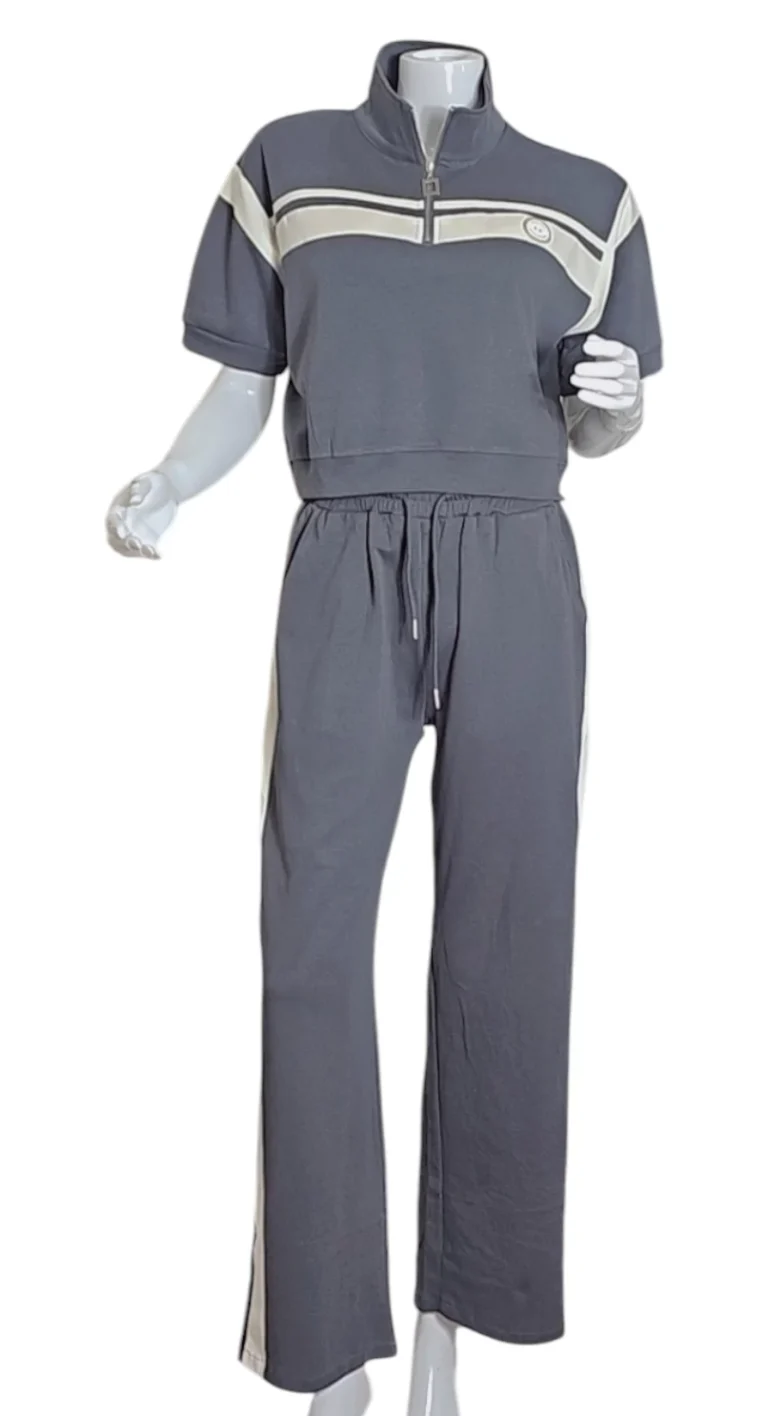 طقم كاجوال ثنائي اللون