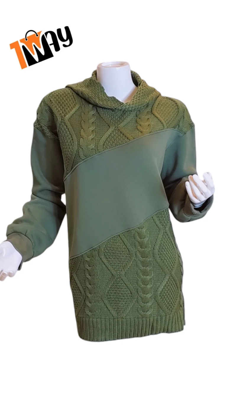 سترة خضراء شتويه جميله