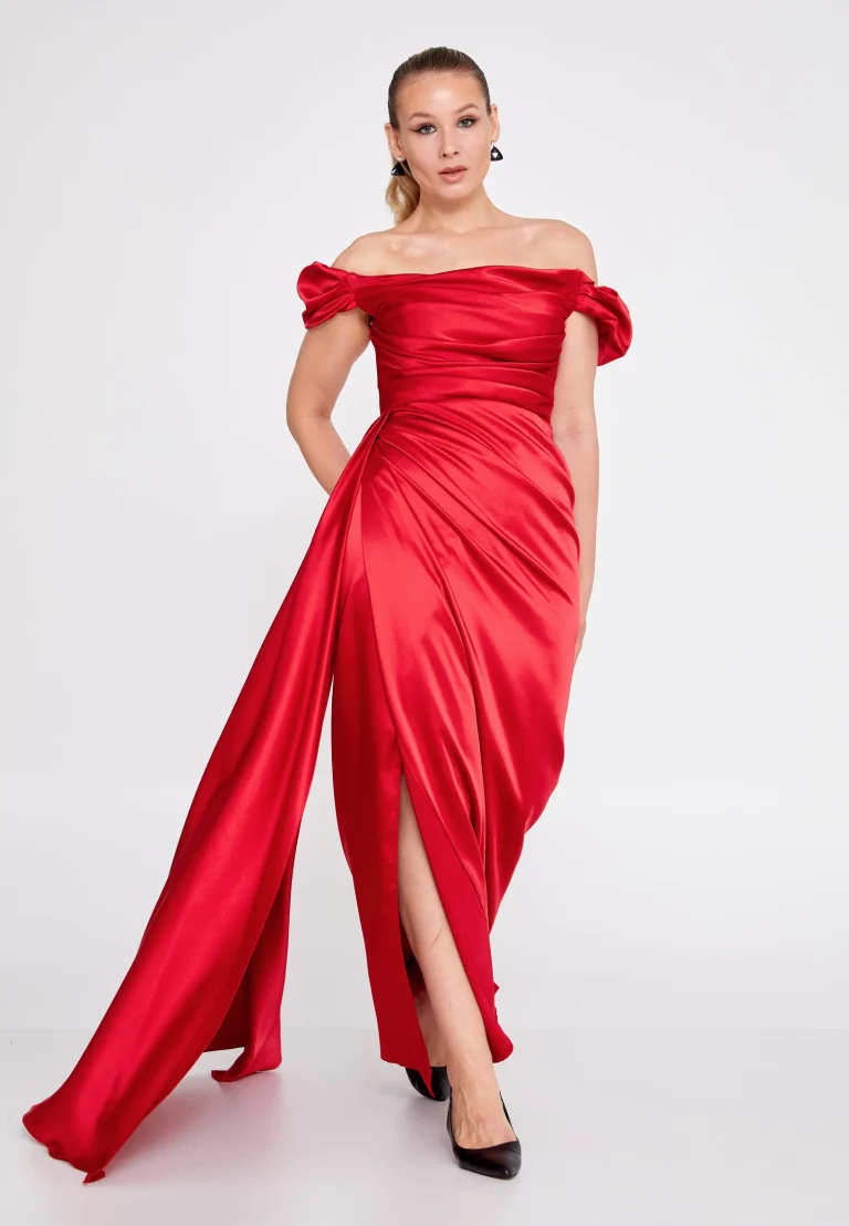 فستان سهره بتصميم اوف شولدر