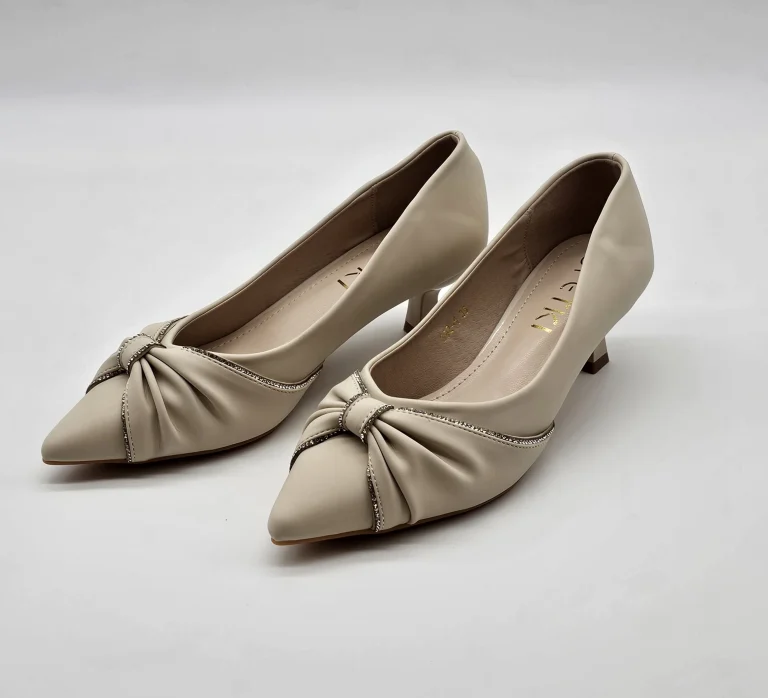 حذاء فخم فيونكه بشريط كريستال