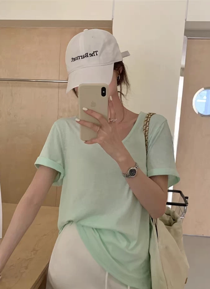 تيشرت بقصه رقبهV