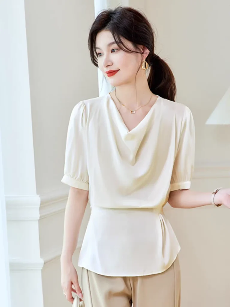 بلوزه كاجوال ساتان