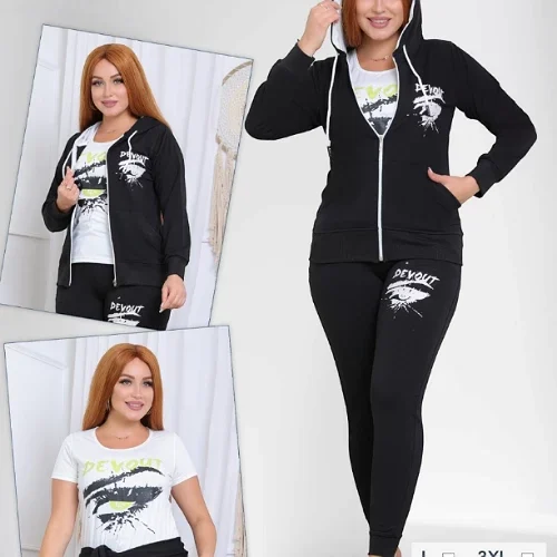 طقم قطن نسائي بتصميم مميز