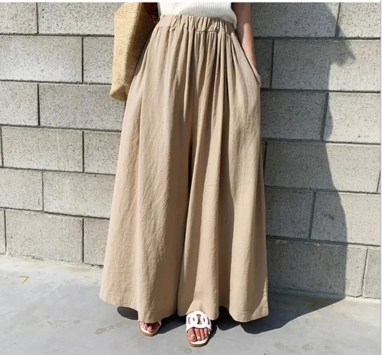 تنورة بنطلون واسع