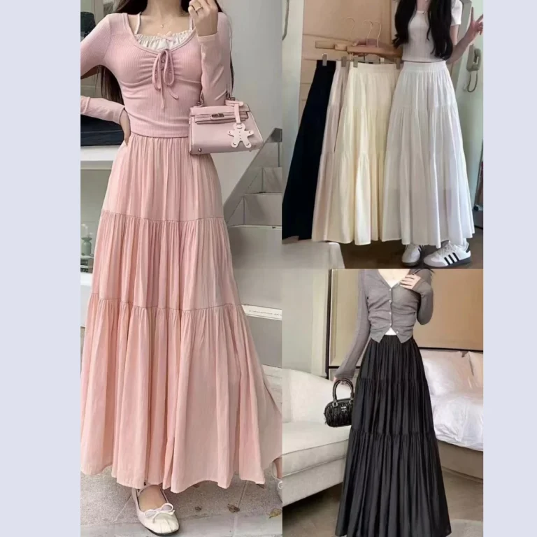 تنورة طبقات سادة