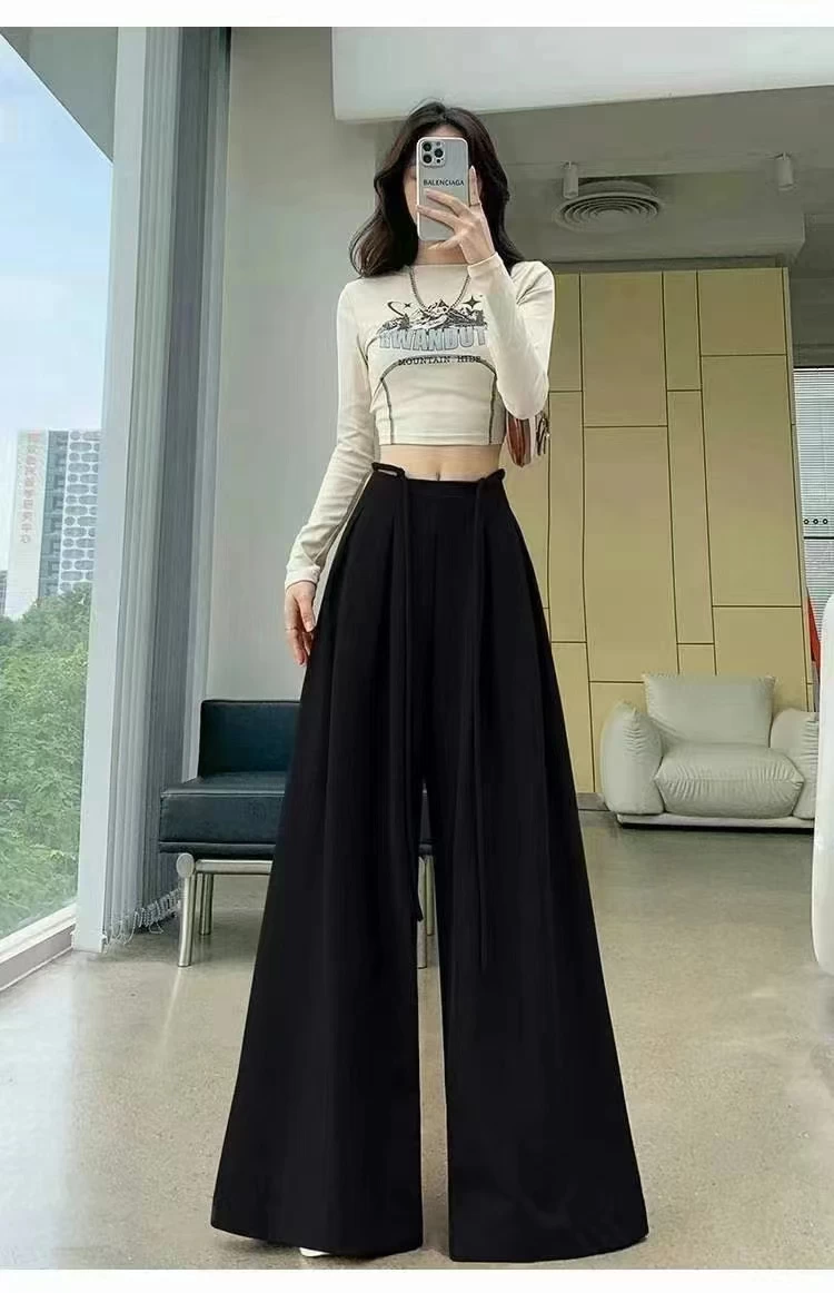 بنطلون طويل واسع الأرجل