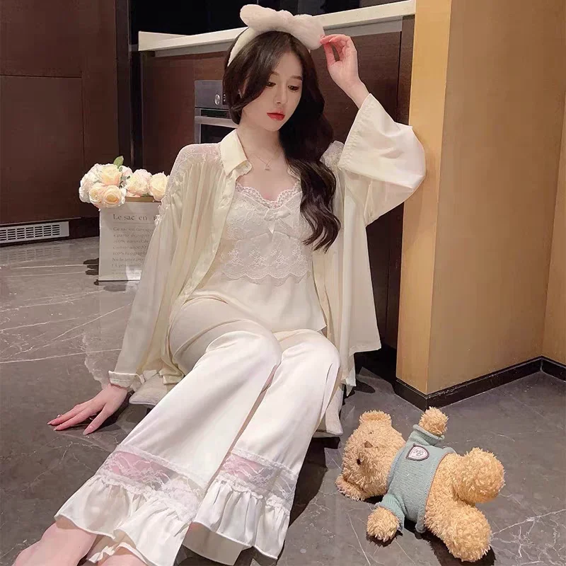 طقم نوم سكري اربع قطع