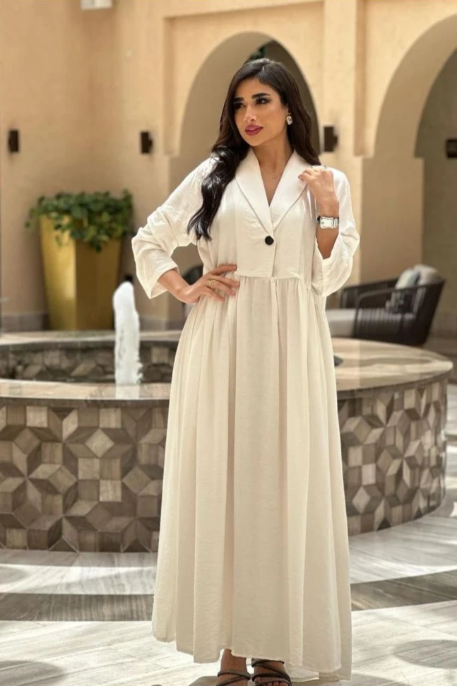 فستان سكري طويل