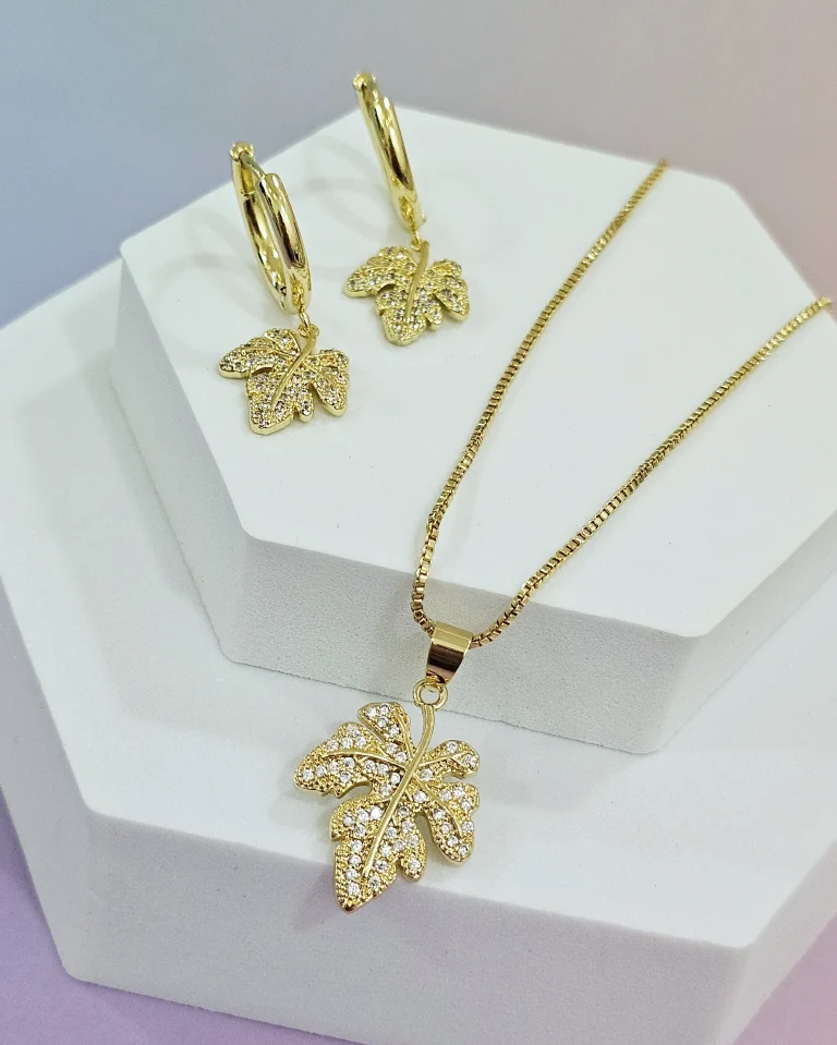 طقم اكسسوار من قلاده وحلق