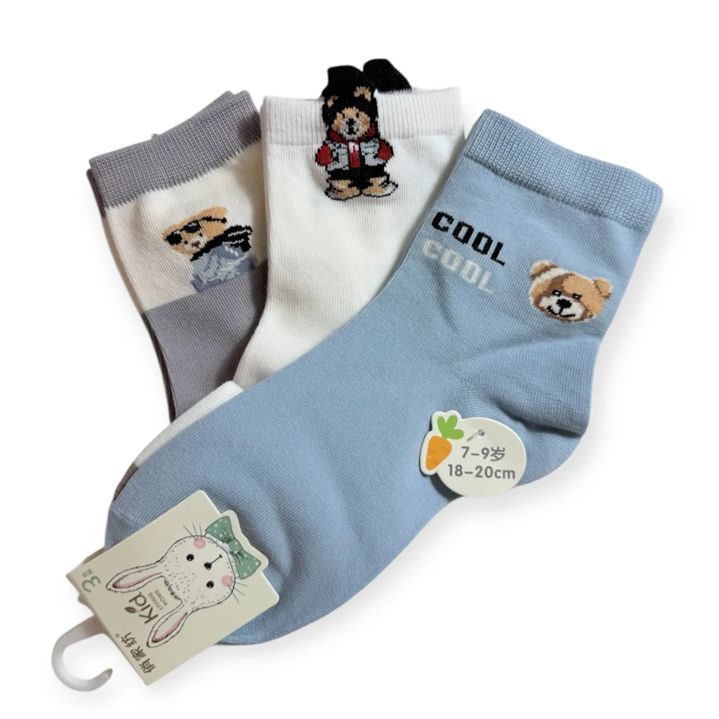 طقم شرابات قطنية وناعمة 3حبات