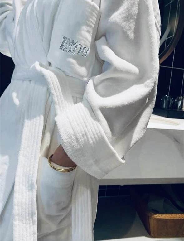 روب حمام قطني فاخر – أبيض