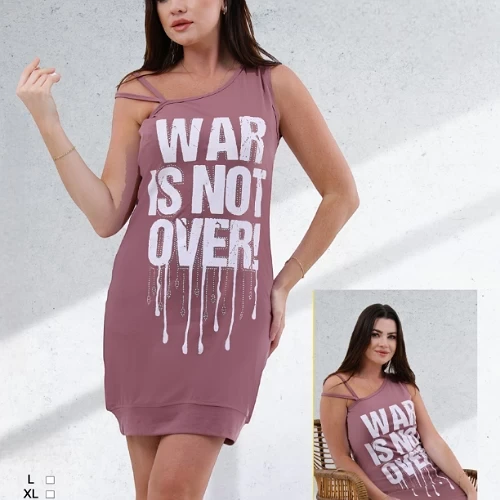 قميص قصير من القطن المصري ذو تصميم بسيط