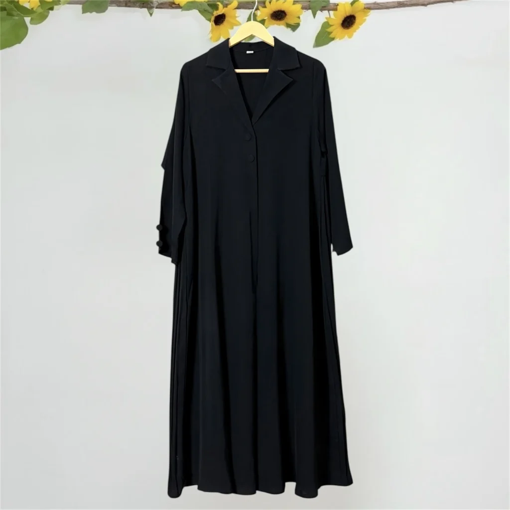 عباية كويتية بخامة إنترنت فاخرة مع طرحة ساده